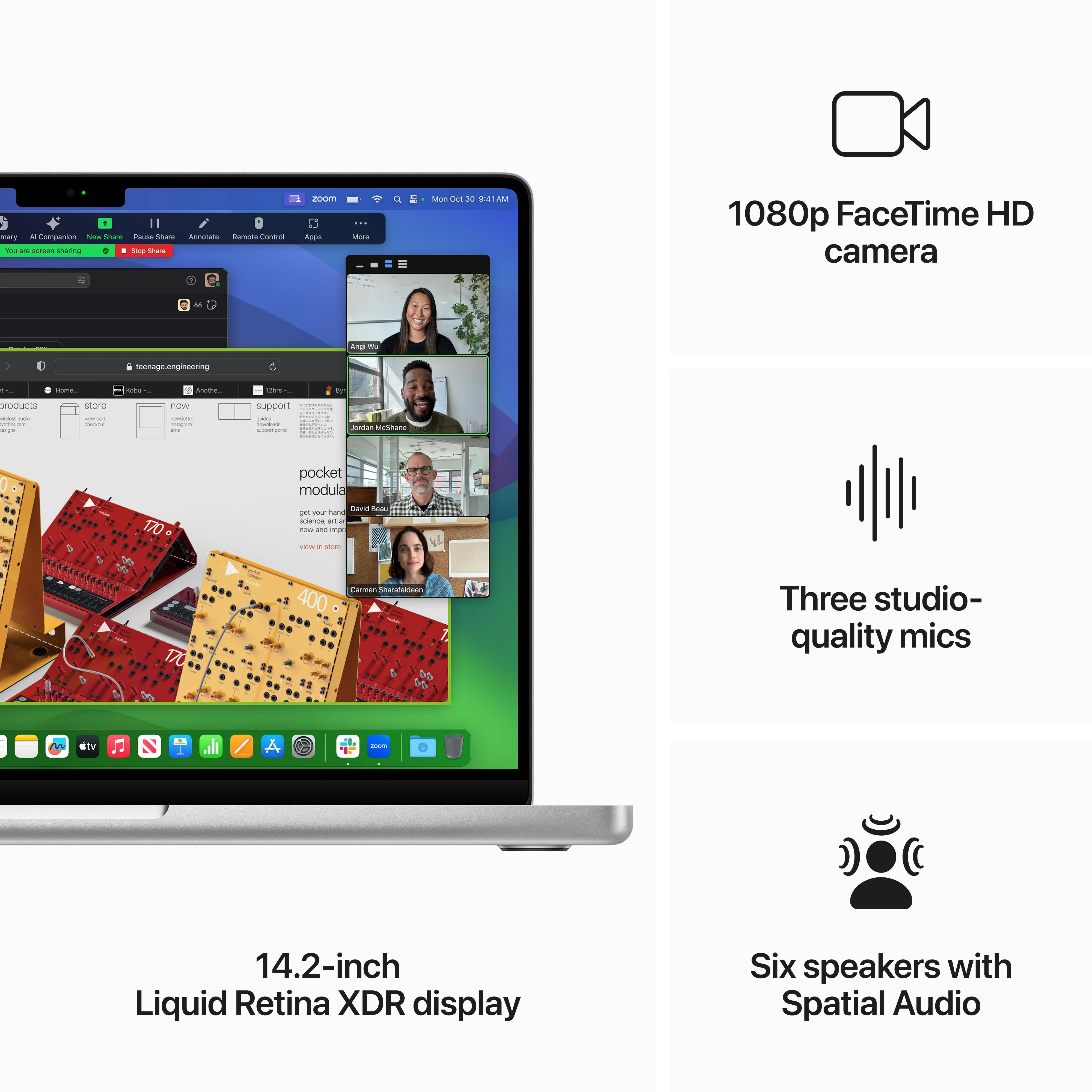 14-inch MacBook Pro: Apple M3 chip with 8‑core CPU and 10‑core GPU, 512GB SSD - Silver - Image 5