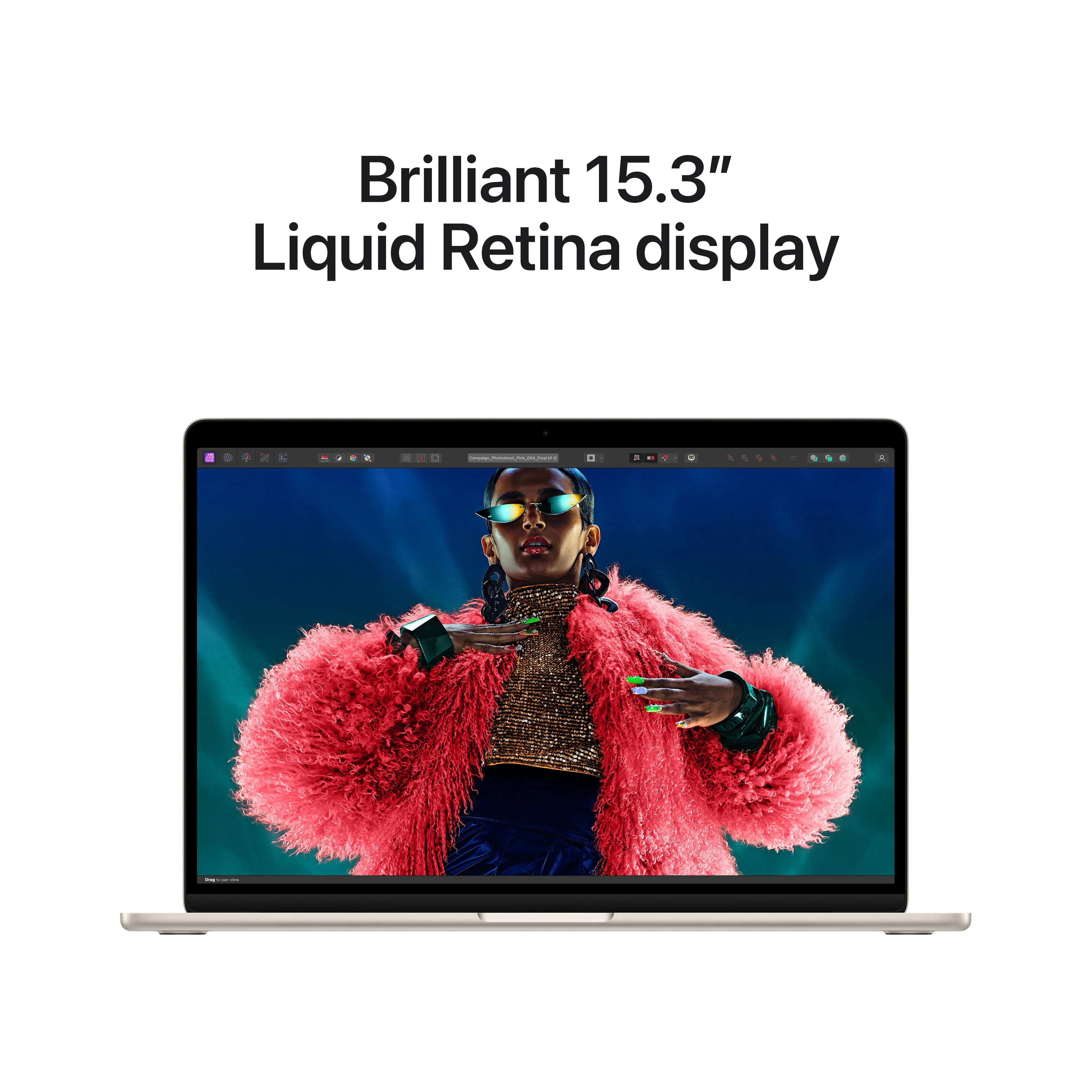 15-inch MacBook Air: Apple M3 chip with 8‑core CPU and 10‑core GPU, 256GB SSD - Starlight - Image 5