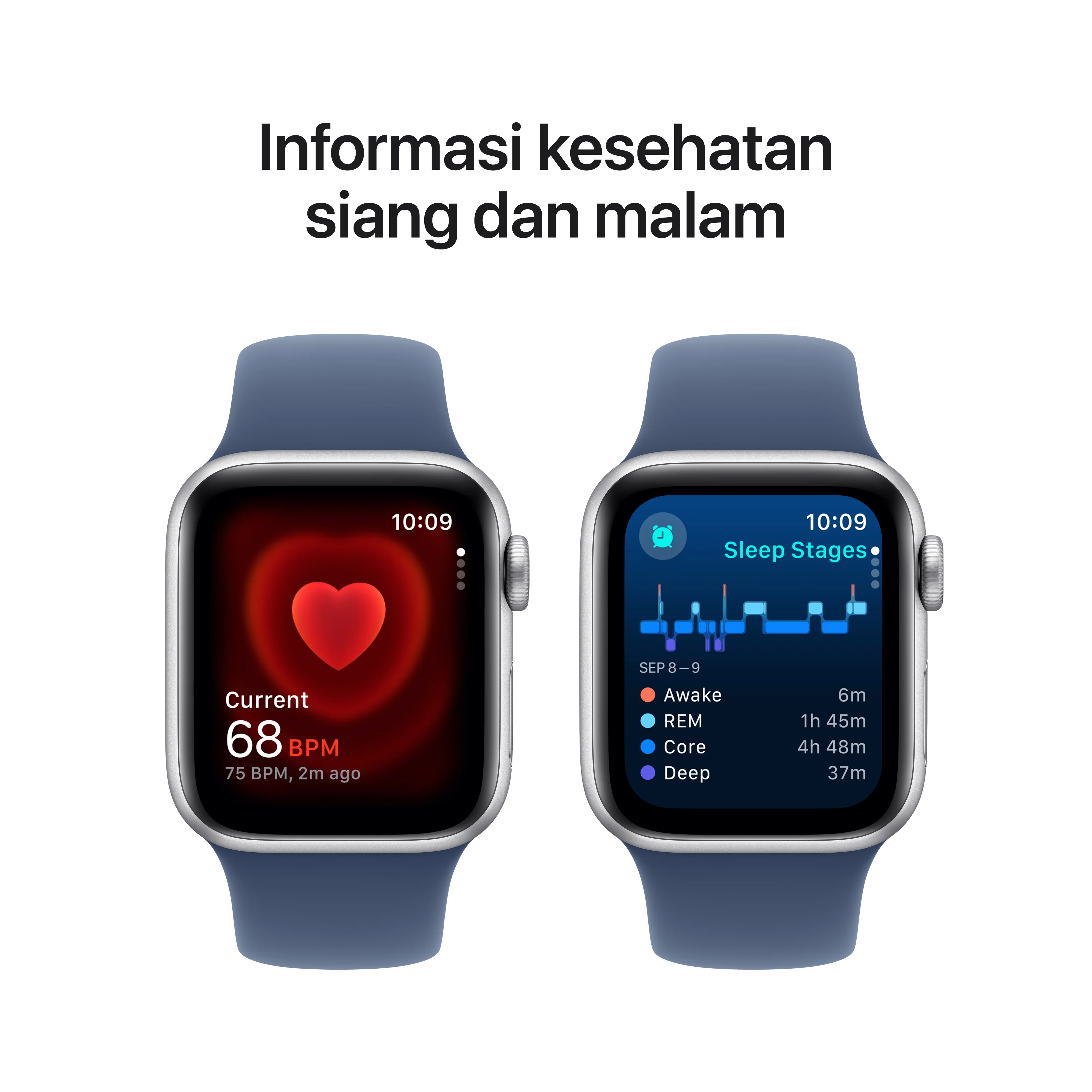 2024 Apple Watch SE 40 mm Silver Aluminium Sport Band - Image 5