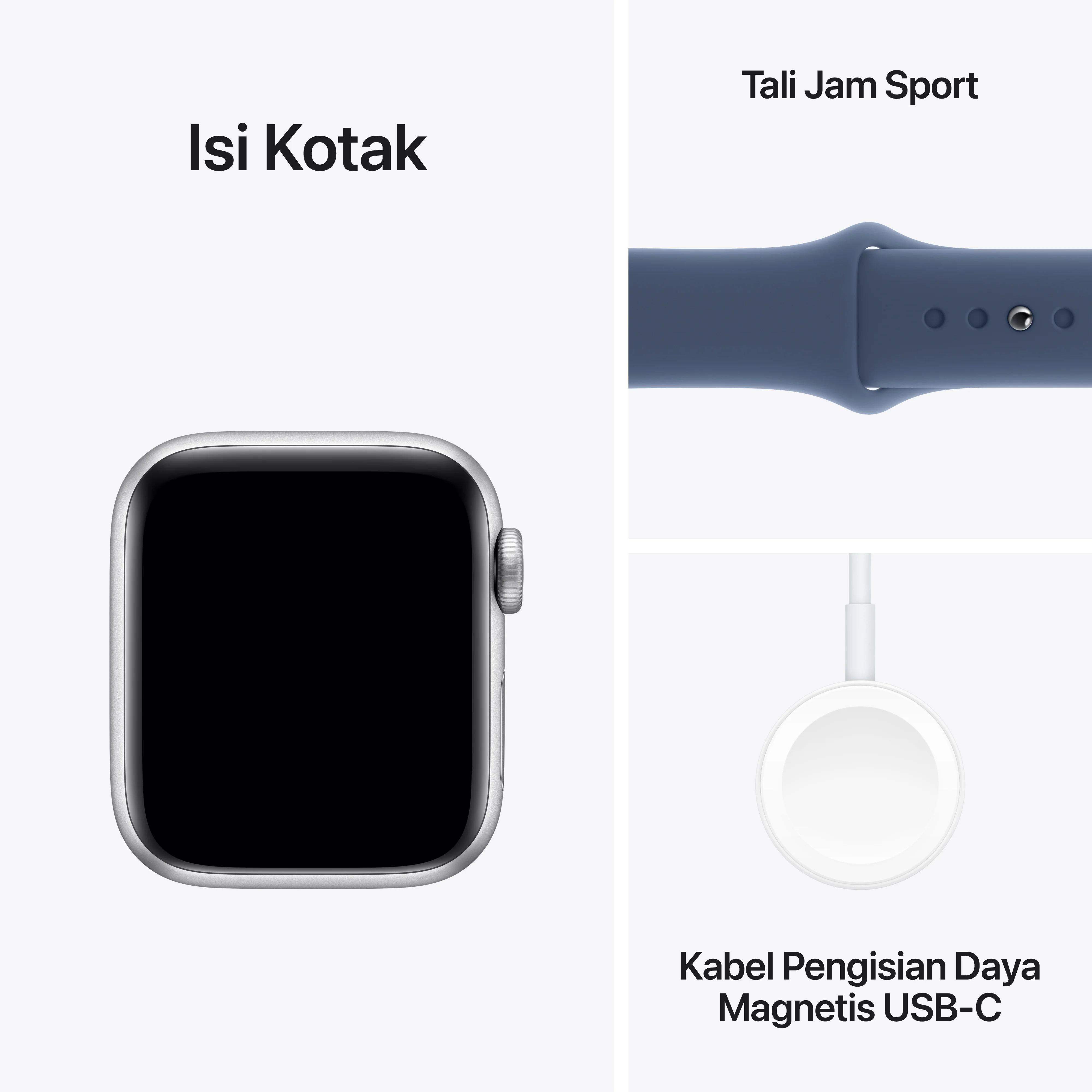 2024 Apple Watch SE 40 mm Silver Aluminium Sport Band - Image 7
