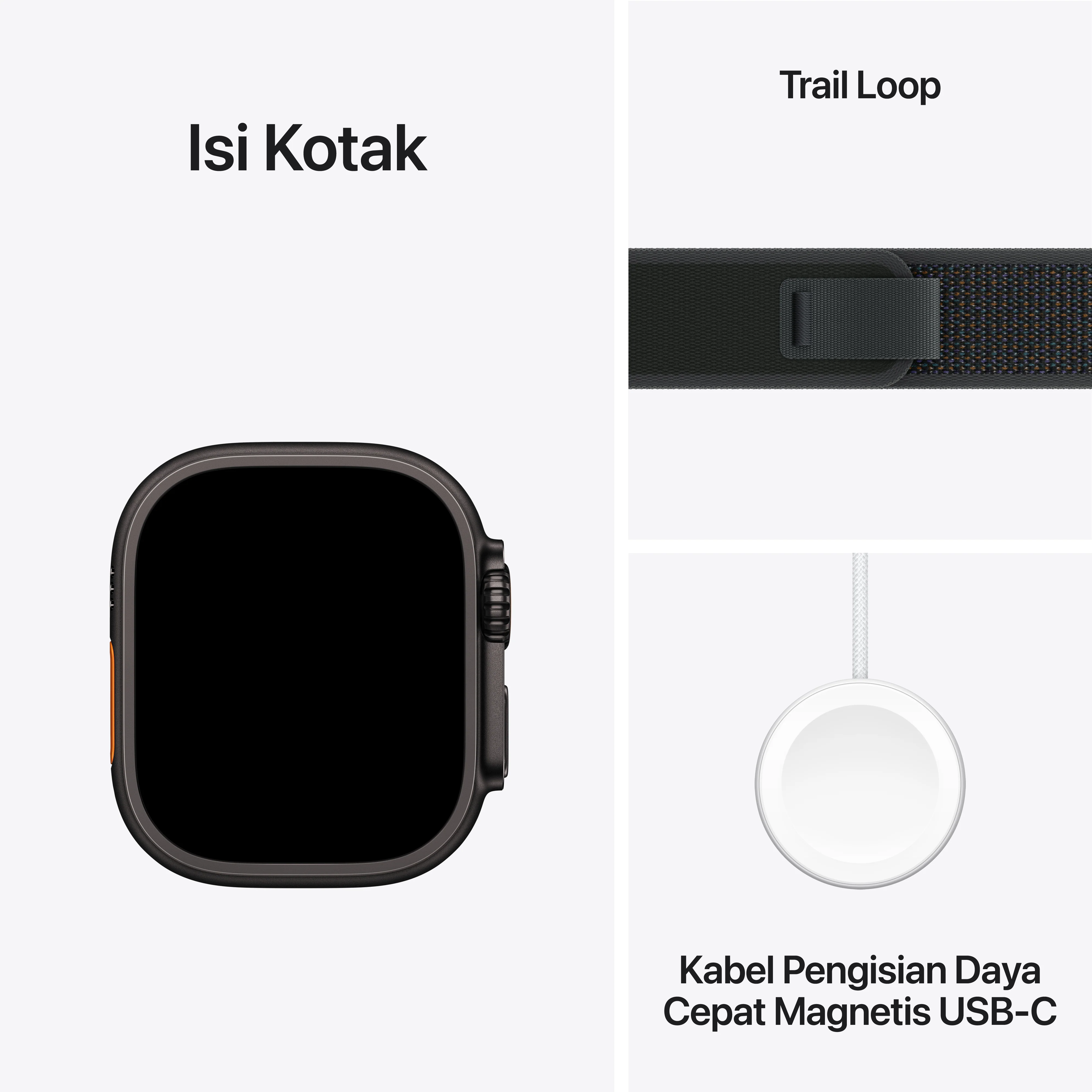 2024 Apple Watch Ultra 2 49 mm Black Titanium Case Trail Loop - Image 8