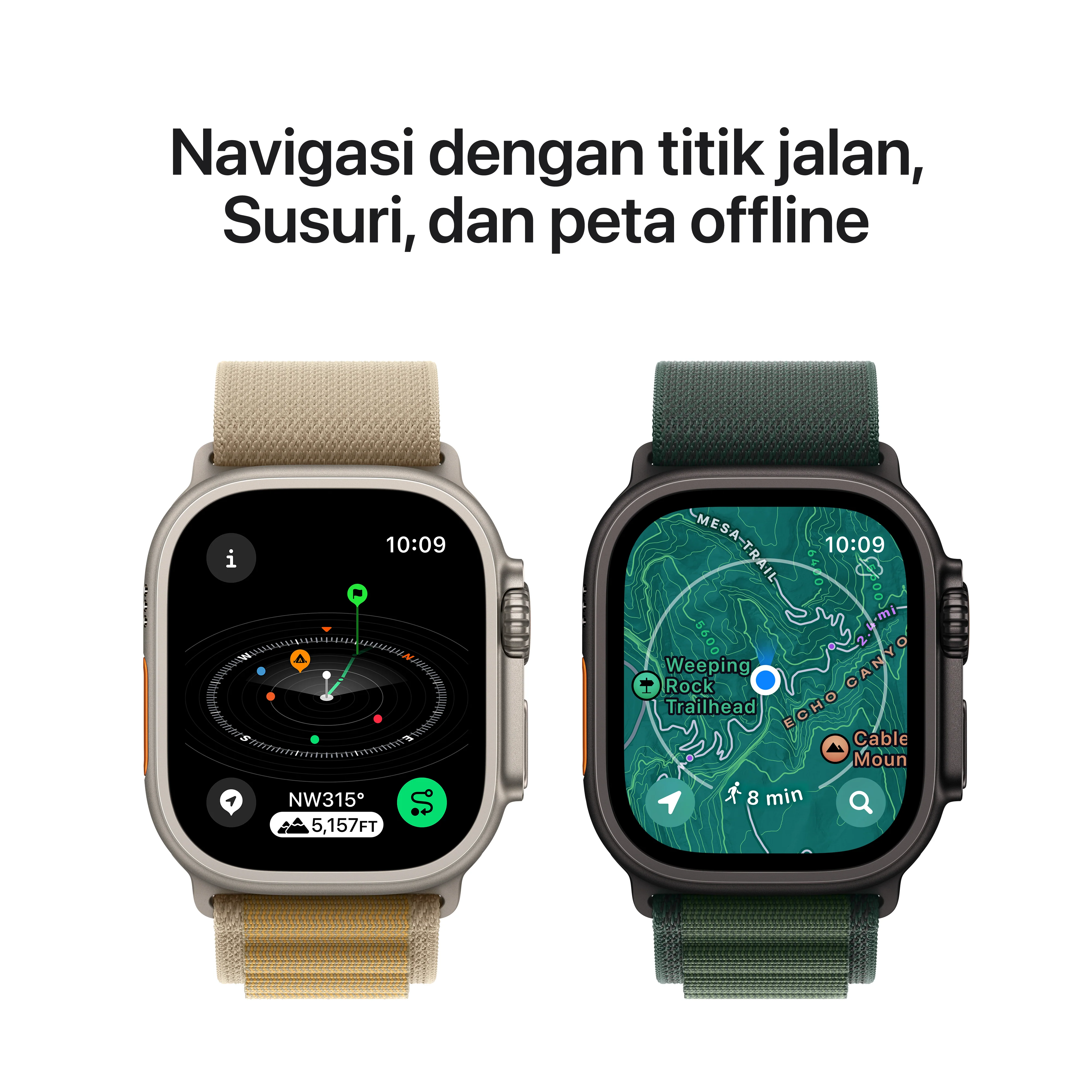 2024 Apple Watch Ultra 2 49 mm Natural Titanium Case Milanese Loop - Image 7
