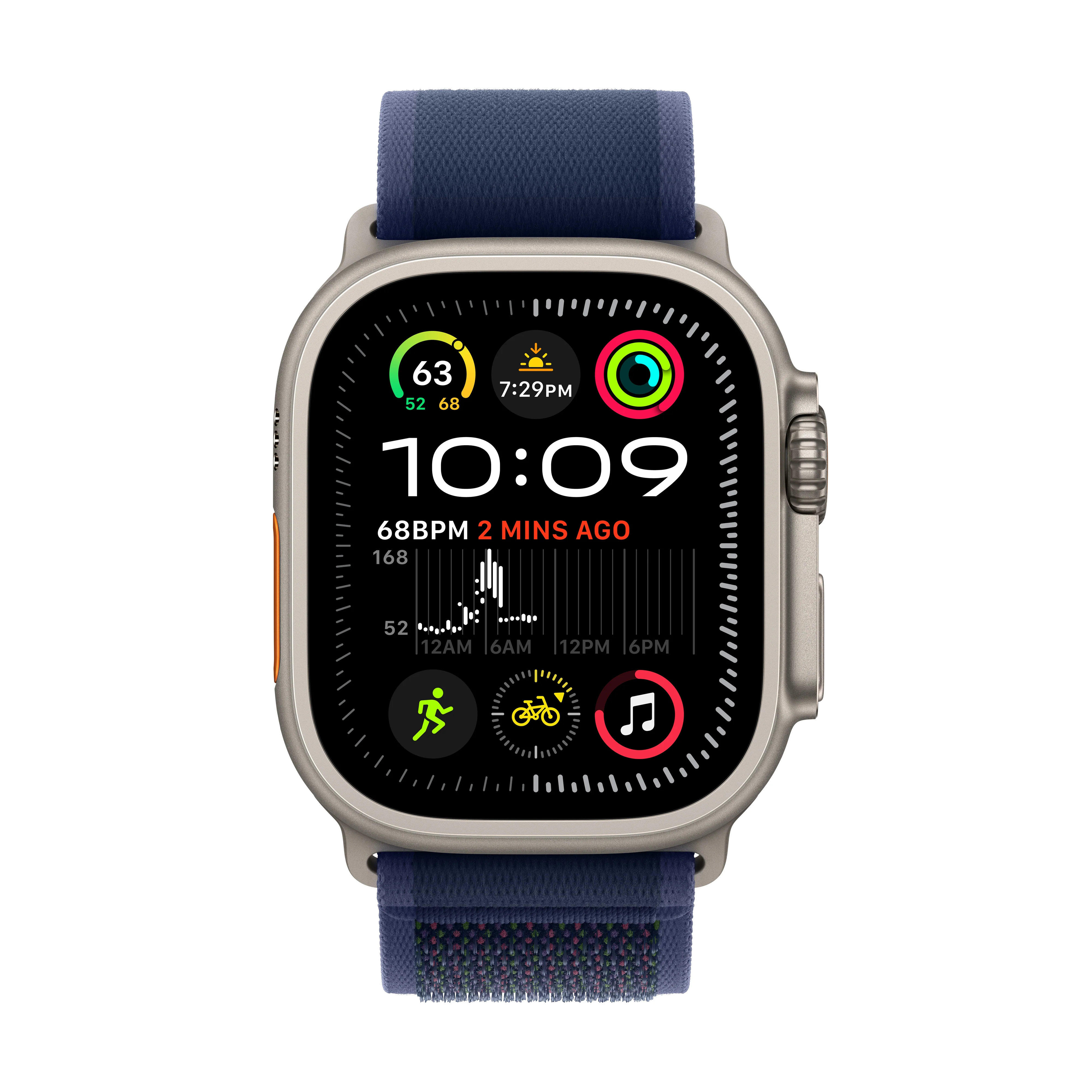 2024 Apple Watch Ultra 2 49 mm Natural Titanium Case Trail Loop - Image 3