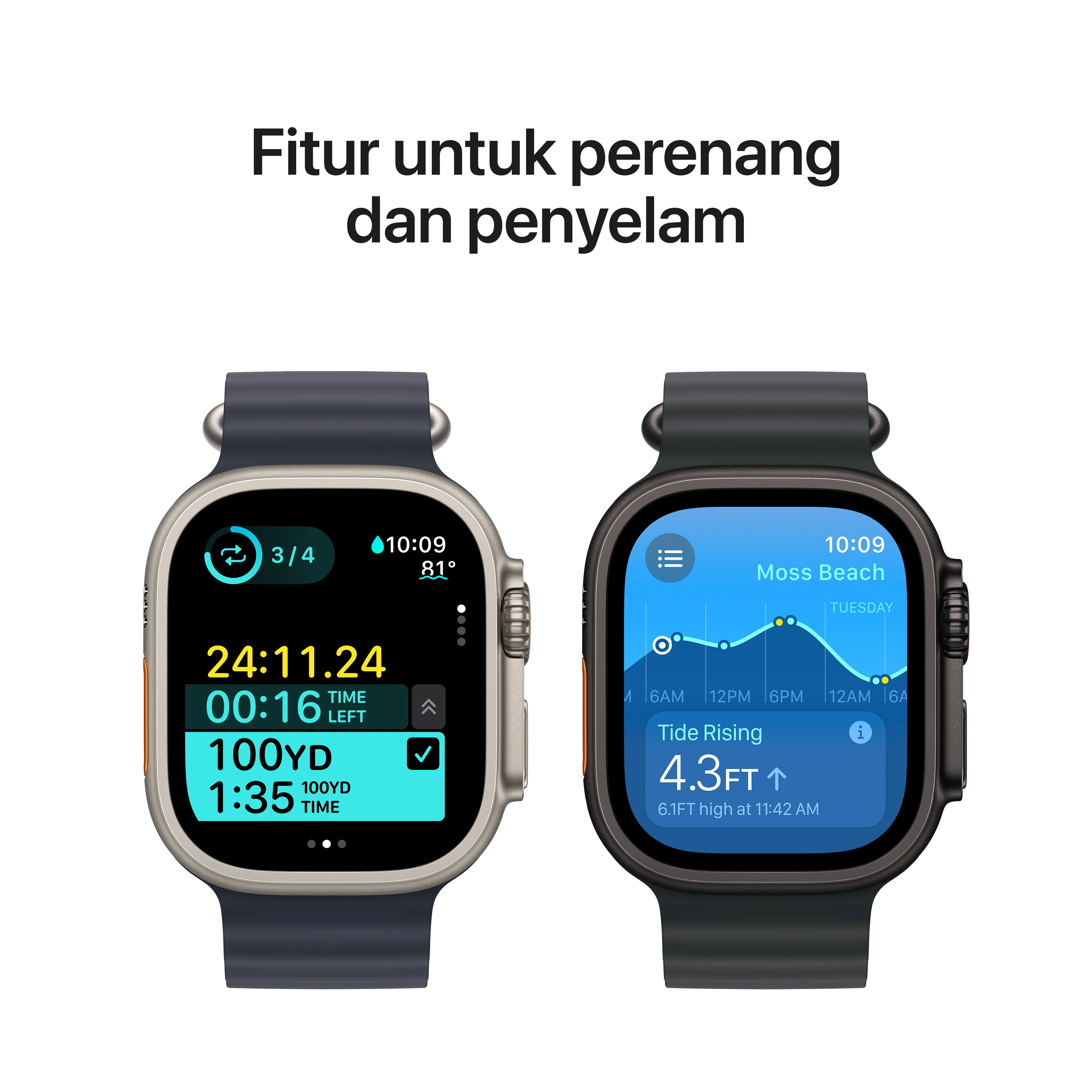 2024 Apple Watch Ultra 2 49 mm Natural Titanium Case Trail Loop - Image 5