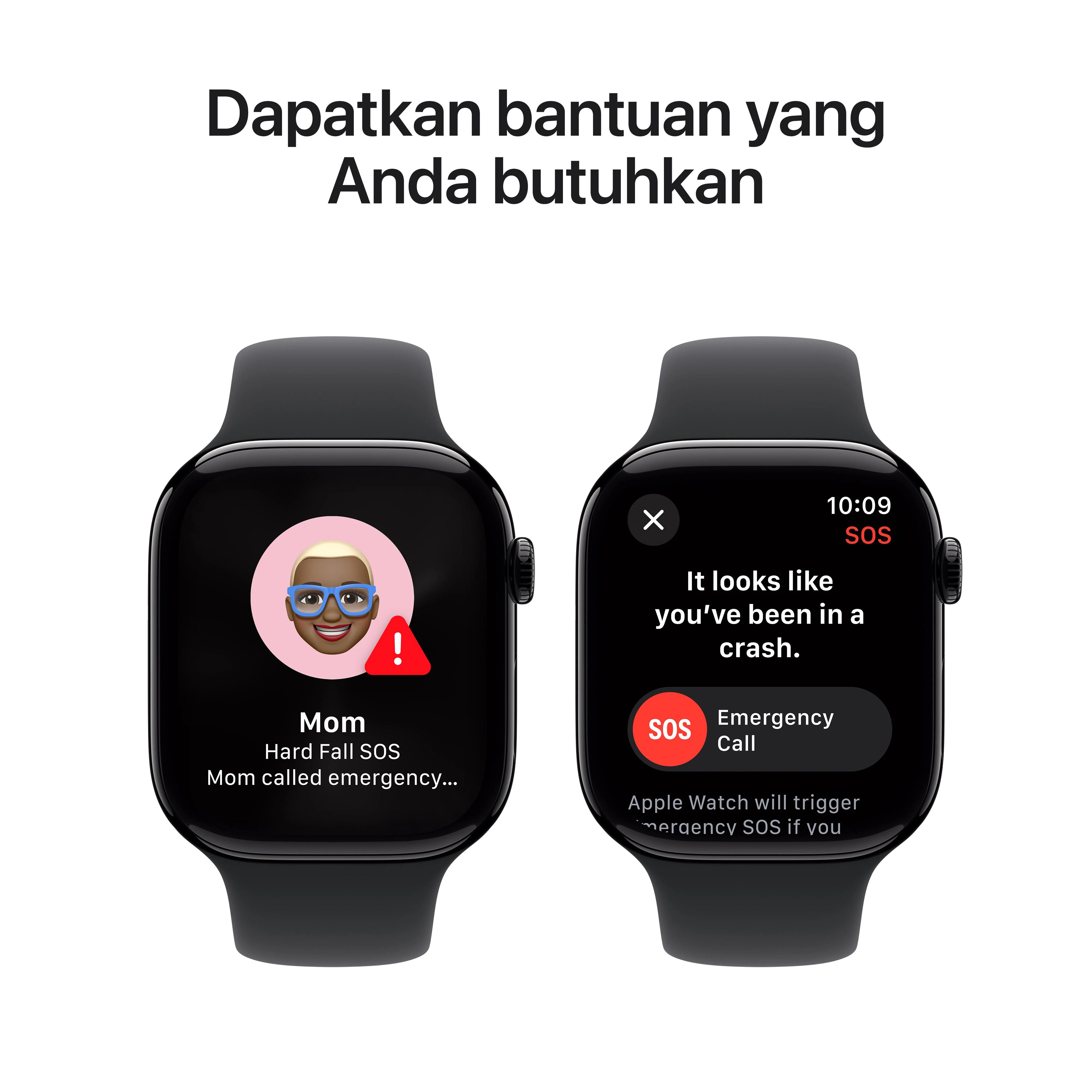 Apple Watch Series 10 GPS 46mm Jet Black Aluminium Case with Black Sport Band - S/M - Image 6
